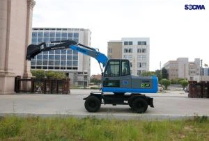 8t elektrinis ratinis ekskavatorius