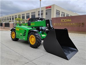SOCMA 4 tonų 4t teleskopinis krautuvas 4WS žemės ūkio teleskopinis krautuvas